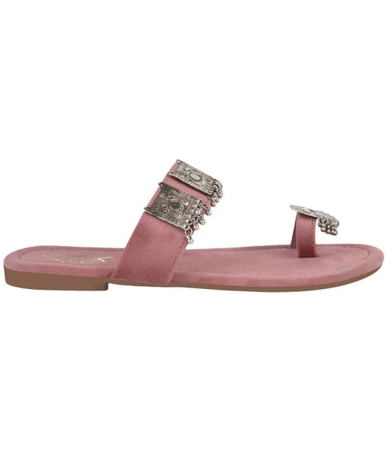 Shoetopia - Pink Womens Flats - None