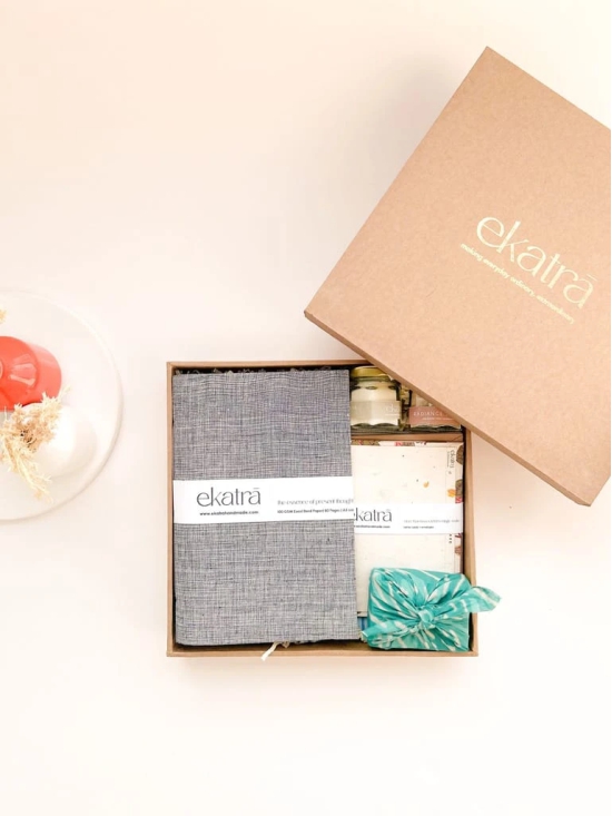 Sustainable Wellness Hamper for all by Ekatra - Solid Grey