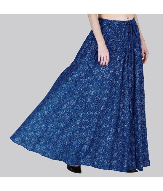 Sttoffa Blue Cotton Womens Flared Skirt ( Pack of 1 ) - None