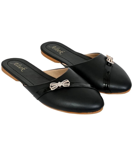 Altek - Black Womens Flats - None