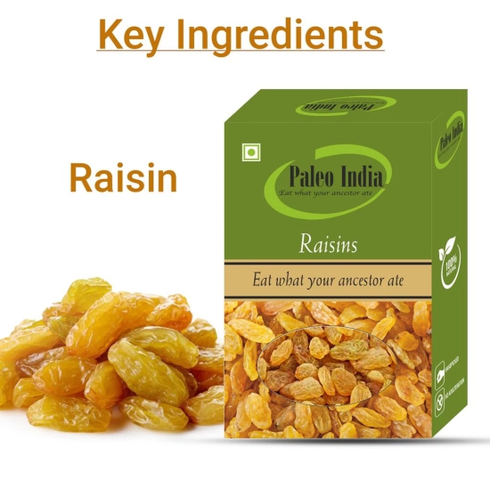 Paleo India 400gm Golden Raisins Kishmish Dry Fruits