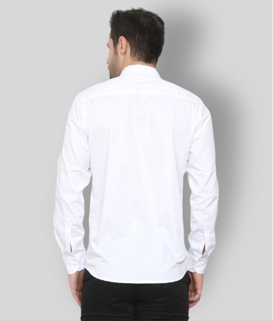 Springberry - White Cotton Slim Fit Men's Casual Shirt ( Pack of 1 ) - None