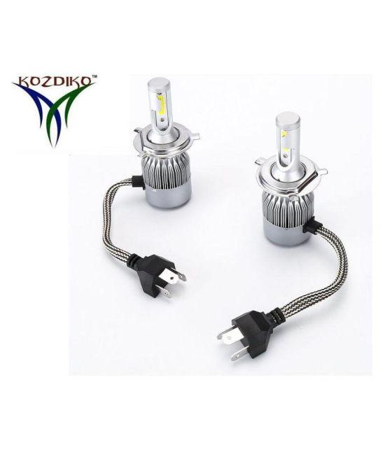 Kozdiko Bike C6 LED All in One Light Bulb 50W LED Car Headlight Conversion Kit for Cars 6000K (White) For Royal Enfield Classic 350