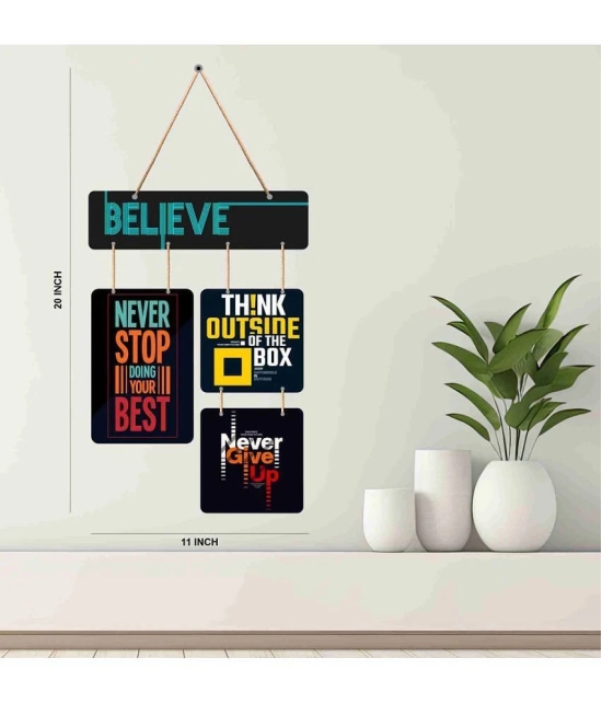 Saf motivational quotes Decorative Plate Multi - Pack of 1