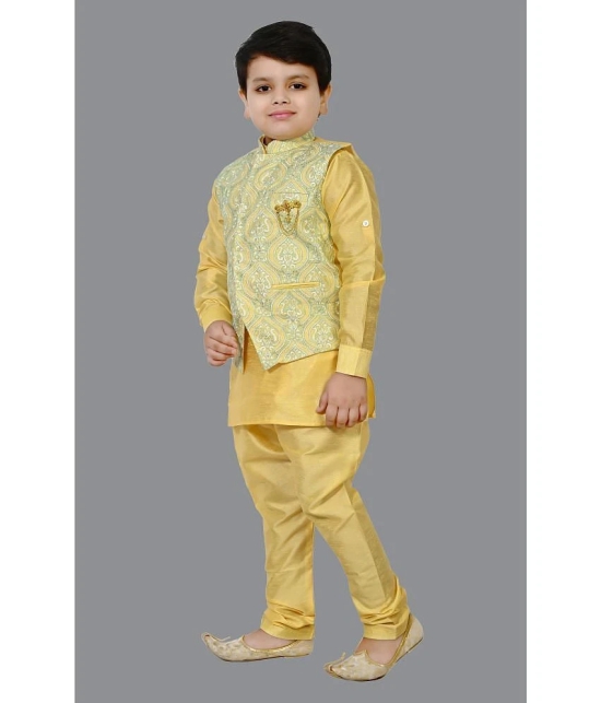 J D Creation - Kurta,Pajama & Waistcoat Set for Boys - None