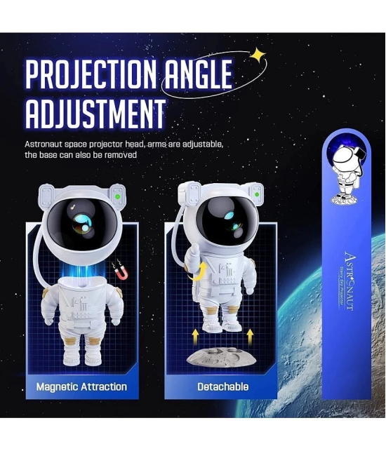 GIT Astronaut Galaxy Projector with Remote Control - 360Â° Adjustable Timer Kids Astronaut Nebula Night Light