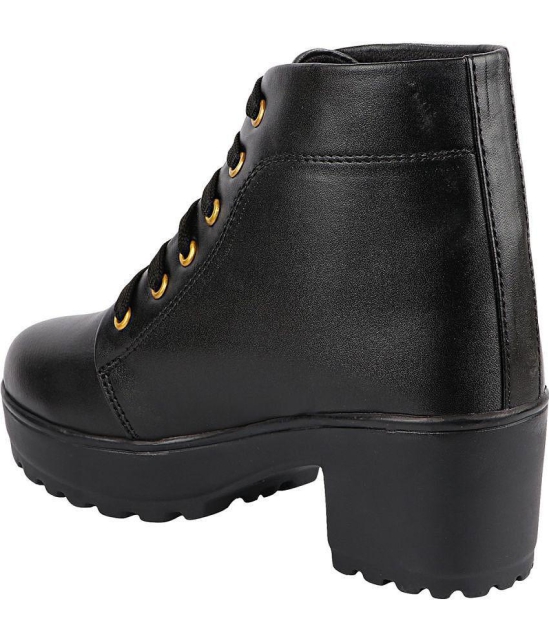 Shoetopia - Black Women''s Ankle Length Boots - None