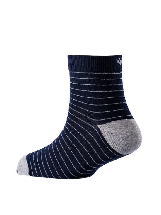 Men Pack Of 2 Patterned Cotton Above Ankle Length Socks