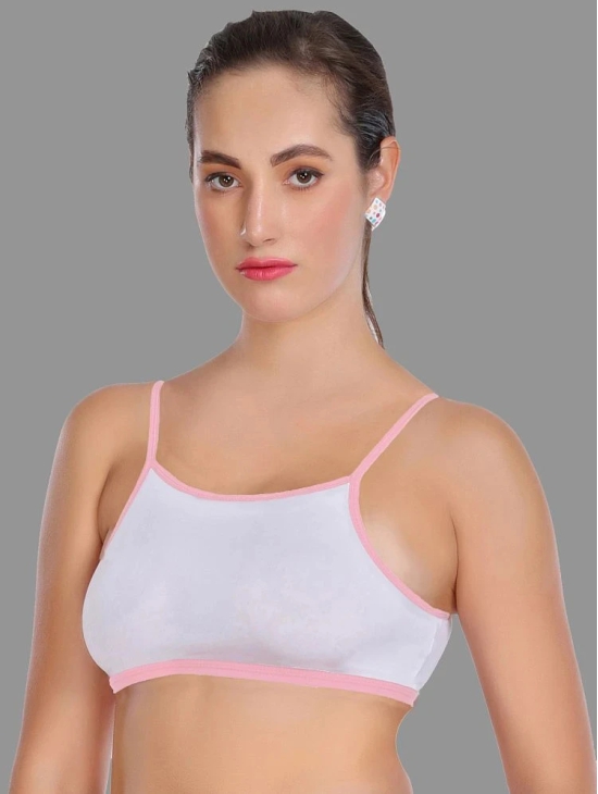 Madam - Pink Lycra Non Padded Womens Everyday Bra ( Pack of 1 ) - None