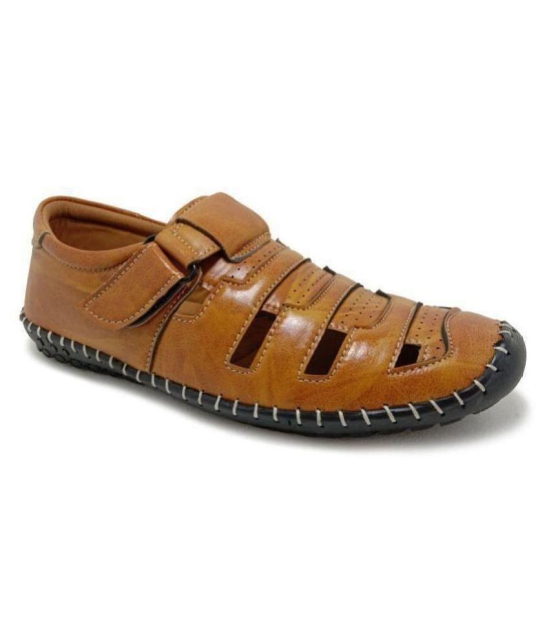 ShoeRise - Tan  Men's Sandals - 6