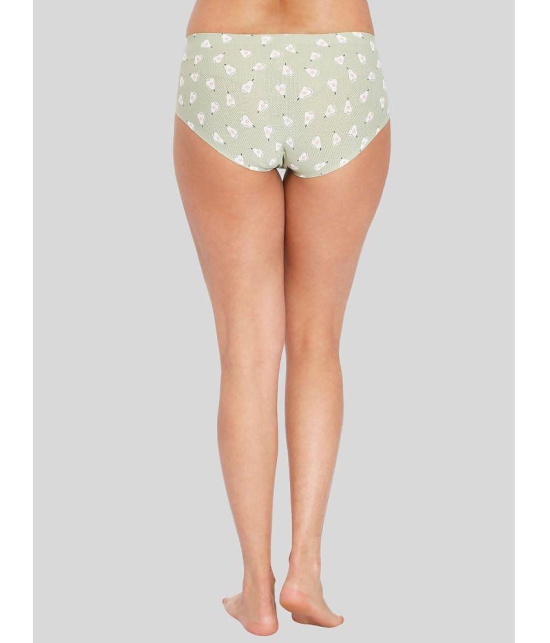 ILRASO - Green Polyester Printed Women's Briefs ( Pack of 1 ) - None