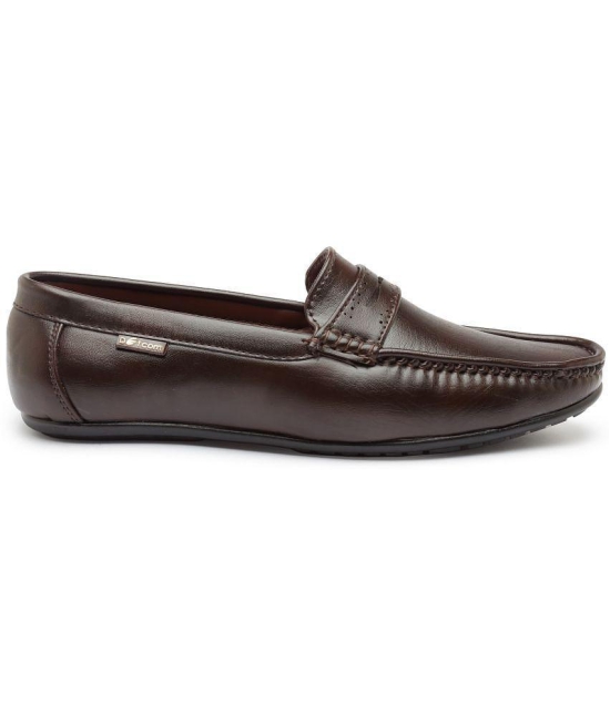 Action - Brown Men's Mocassin Formal Shoes - None