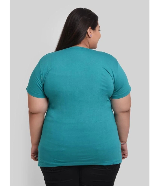 Neo Garments - Teal Cotton Regular Fit Womens T-Shirt ( Pack of 1 ) - None