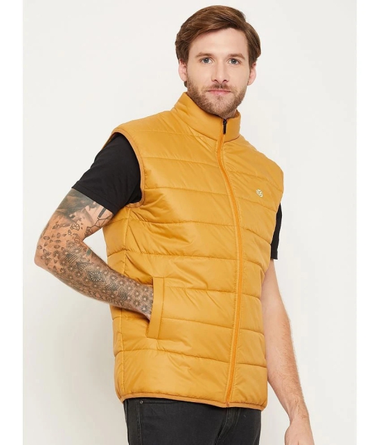 UNIBERRY Polyester Mens Puffer Jacket - Mustard ( Pack of 1 ) - None