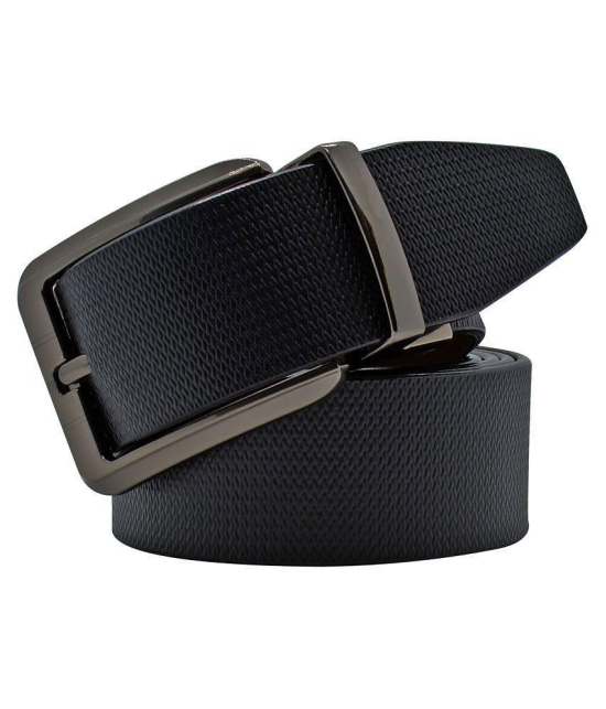 Loopa Black Leather Formal Belt - 46