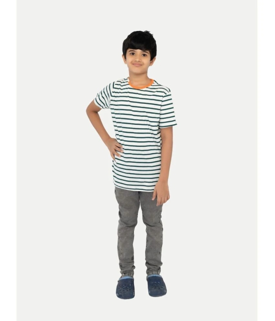 Radprix White Cotton Blend Boys T-Shirt ( Pack of 1 ) - None