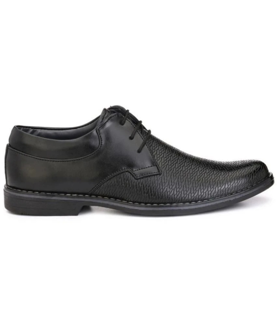 Leeport - Black Mens Derby Formal Shoes - None