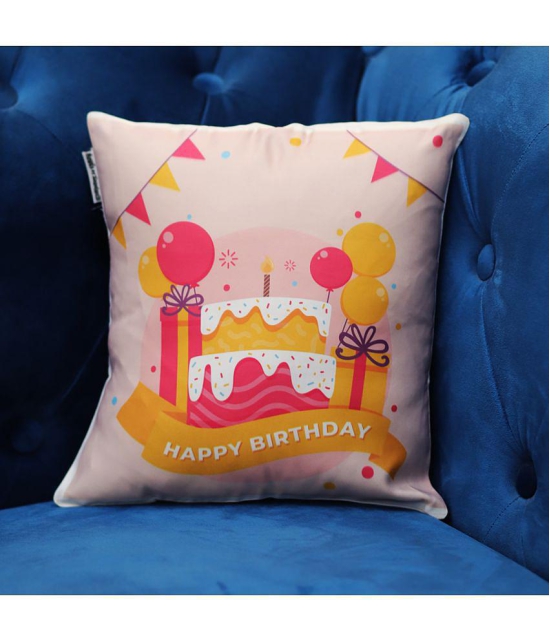 Ros - Pink Polyester Gifting Quotes Cushion