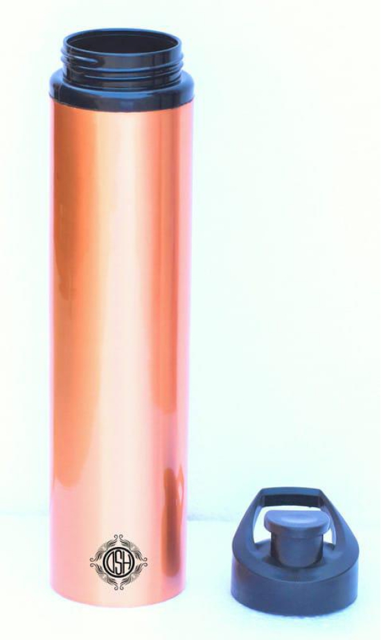 Copper Sipper Bottle Joint Less Leak Proof Pure Copper Water Bottle 1000 ML