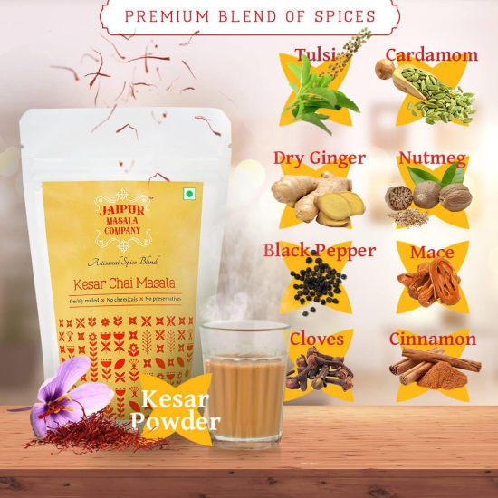 Combo Pack - Chai Masala, Kesar Chai Masala & Gulab Chai Masala-100g Each