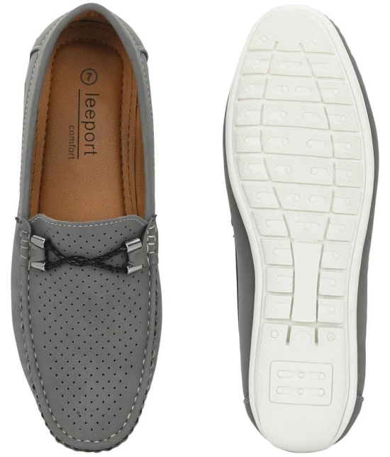 Leeport Gray Mens Slip on - 7