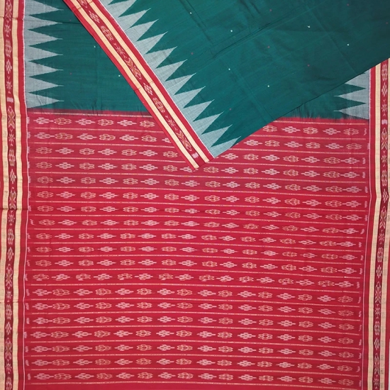 Bomkai Cotton Ikat Saree