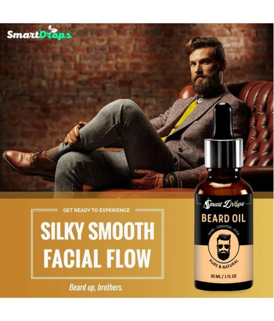 Smartdrops 30mL Promotes Beard Growth Beard Oil ( Pack of 2 )