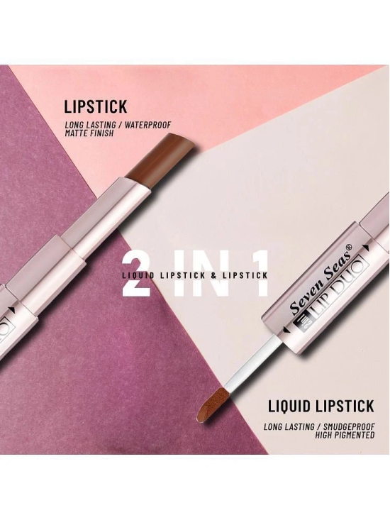 Seven Seas 2 in 1 Lipstick | Full Coverage | Comfortable | 2 in 1 | Lipstick + Liquid Lipstick