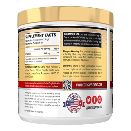 Dexter Jackson BCAA powder, 60 servings-Watermelon