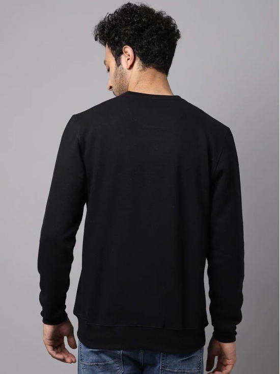 Rodamo Men Black Printed Sweatshirt