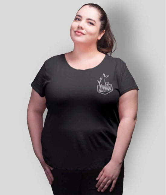 Neo Garments - Black Cotton Regular Fit Womens T-Shirt ( Pack of 1 ) - 6XL