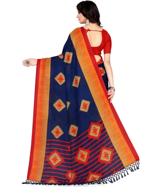 LEELAVATI - Multicolor Georgette Saree With Blouse Piece ( Pack of 1 ) - Multicolor