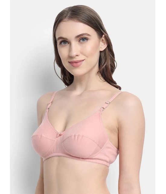 VStar - Pink Cotton Non Padded Womens Everyday Bra ( Pack of 1 ) - None