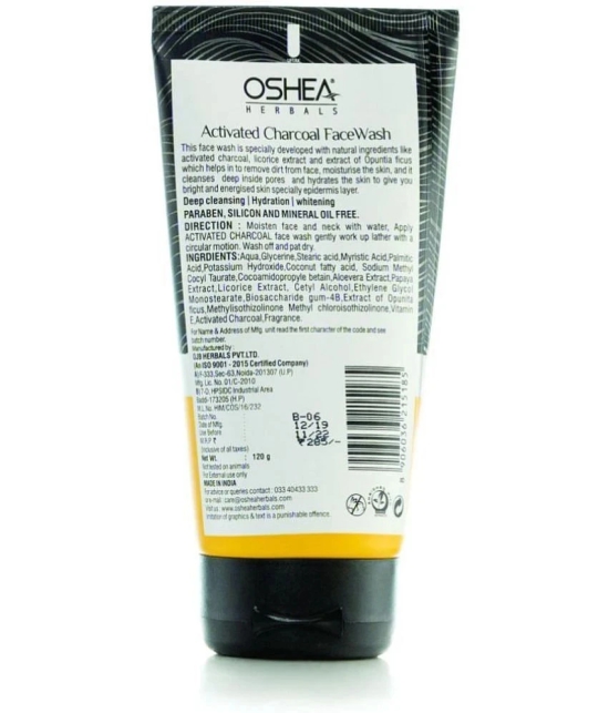 Oshea Herbals Activated Charcoal Face Wash 120grams