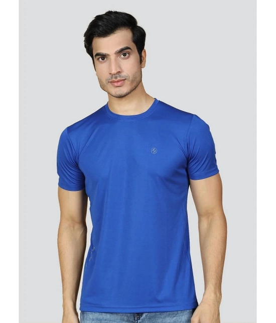 Supersquad Polyester Regular Fit Solid Half Sleeves Mens T-Shirt - Blue ( Pack of 1 ) - None