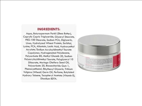 Moisturizing Face Cream 24Hrs Hydration, Non-Oily With Wheat Protein, All Skin Types (50 GM)