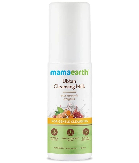 Mamaearth Ubtan Cleansing Milk for face, with Turmeric & Saffron for Gentle Cleansing - 100ml