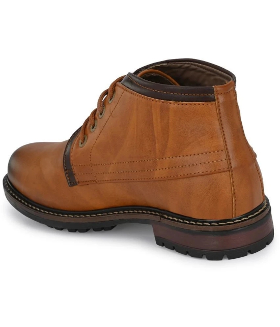 Leeport - Tan Mens Casual Boots - 8