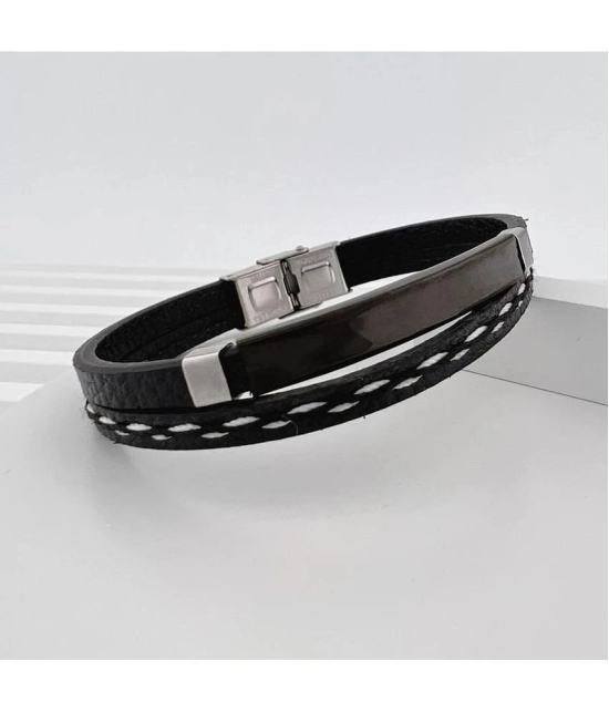 FASHION FRILL Black Bracelet ( Pack of 1 ) - None