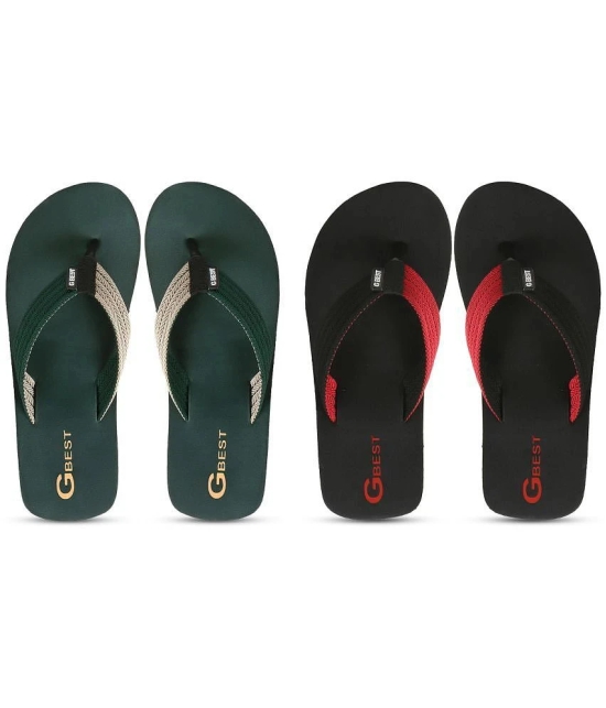 GBest Multicolor Mens Thong Flip Flop - None