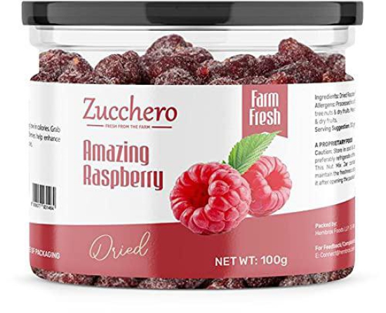 Zucchero Amazing Dried Raspberry [Anti-oxidant Rich] 100g | Crunchy & Chewy Texture