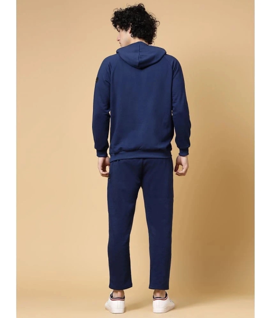 Rigo - Blue Fleece Regular Fit Mens Tracksuit ( Pack of 1 ) - None