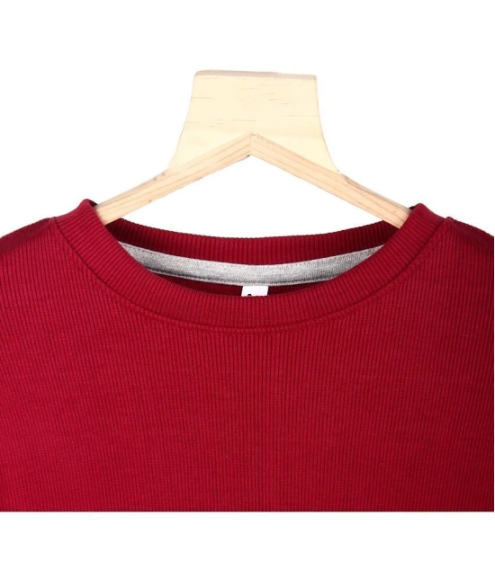 Diaz - Maroon Cotton Boys Pullover Sweaters ( Pack of 1 ) - None