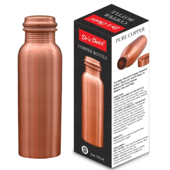 Dr's Choice Pure Copper Water Bottle 750ML