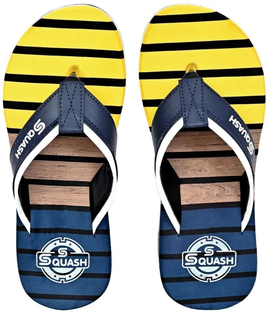 Squash - Yellow Mens Thong Flip Flop - None