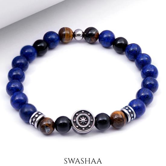 Finley Mens Bracelet-Blue