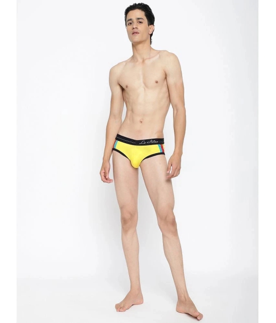 La Intimo Yellow Cotton Mens Briefs ( Pack of 1 ) - None