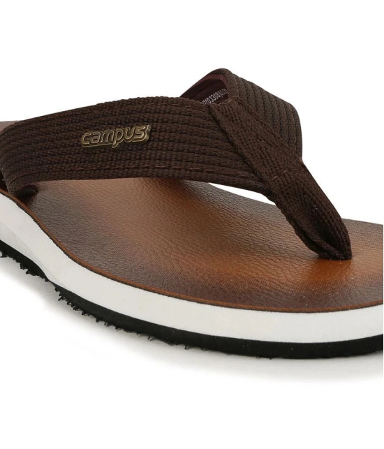 Campus - Brown Mens Thong Flip Flop - None