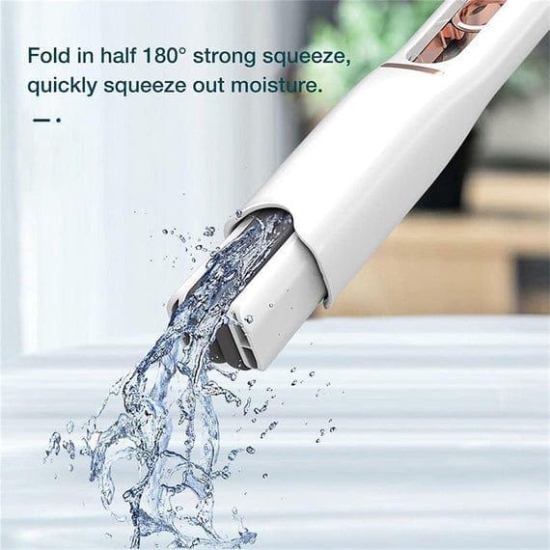 PORTABLE SELF-SQUEEZE SHORT MOP, CLEANING SPONGE FOR BATHROOM KITCHENS TABLE