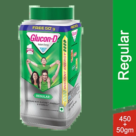 Glucon-D Instant Energy Regular, 500 Gm